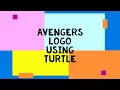 Avengers Logo in Turtle Python Turtle Animation