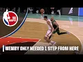 Victor Wembanyama shows off size advantage on Derrick White NBA on ESPN