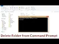 How to Delete Folder from Command Prompt CMD in Windows 10 8 1 7 Smart Enough