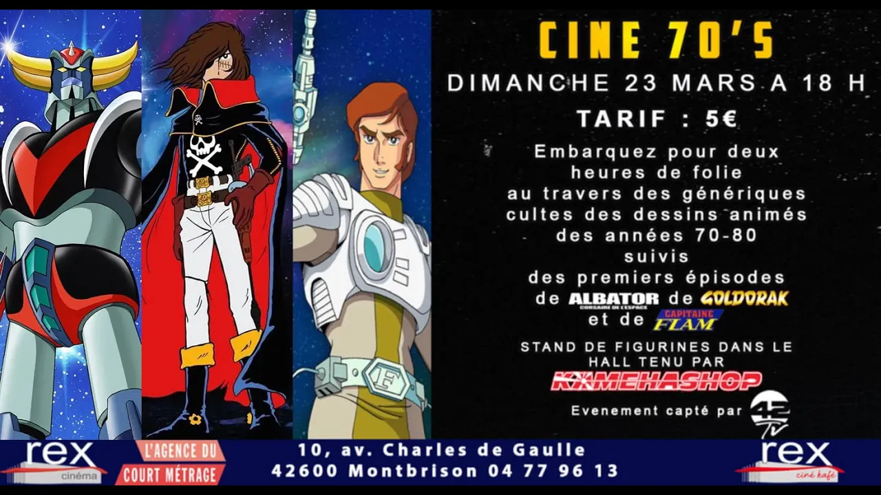 ⁣42Tv Event |  Retour en Enfance : Les Dessins Animés des Années 70/80 au Cinéma !