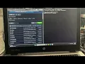 Linux ssh terminal on dArkOSRE debian with R36S in the background