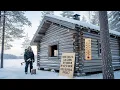 Download Lagu How I Built a Log Cabin by Hand in -40°C Snow | Solo Survival Project ❄️
