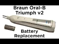 Battery Replacement Guide for Braun Oral-B Triumph v2 Toothbrush incl 4000 5000 6000 7000 Pro