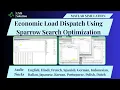 Economic Load Dispatch Using Sparrow Search Optimization in MATLAB Economic Load Dispatch