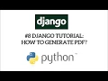Django Tutorial How to Generate PDF