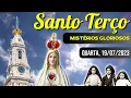 Lagu Santo Terço de Quarta Feira (19/07/2023) | Mistérios Gloriosos | Terço de Fátima