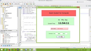 Alarm Clock System in JAVA