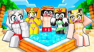 Atrapados en la ISLA DEL AMOR en Minecraft! 😍🔥
