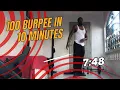 burpee workout 100 burpee in 10 minutes