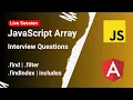 Top JavaScript Interview Questions You MUST Know Live Discussion Real Examples Array Methods