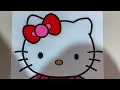 Hello Kitty Coloring Pages Cute Kitty Coloring for Kids Manahil and Mahnoor Art Academy