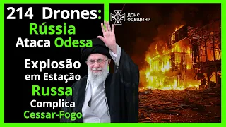 Ataque Massivo Russo a Odesa durante visita de líder europeu - Explosão em Kursk Ameaça Cessar-fogo!
