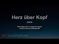 Herz über Kopf – Joris | German Lyrics + English Translation