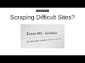 Scraping difficult sites - Scraper API Async requests