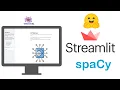 Complete NLP Web App Using HuggingFace spaCy Streamlit in Python NLP Web app tutorial in python