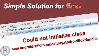 How to fix Could not initialize class com android sdklib repository AndroidSdkHandler error