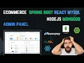 Admin Panel For Ecommerce Website Using Spring Boot React MERN Stack MySql MUI Tailwind CSS
