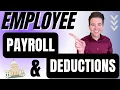 How to Account for Employee Payroll and Deductions