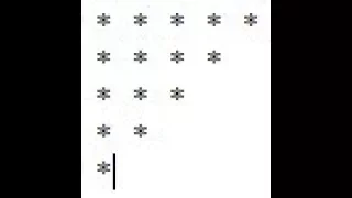 Reverse Right Angle Triangle Pattern in c-programming