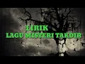 Lirik lagu misteri takdir