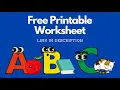 FREE Printable ABC Learning