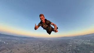 Hot Air Balloon Skydive at Sunrise // 360 VR