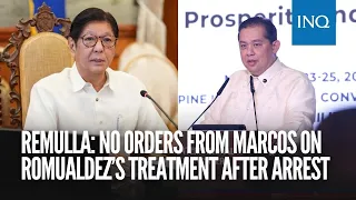 Remulla: No orders from Marcos on Romualdez’s treatment after arrest