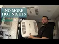 Camper AC Upgrade Coleman Mach Bluetooth Ductless Ceiling Assembly