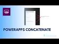 PowerApps - Concatenate Values from an into one string displayed on label