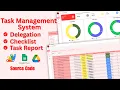 Task Management System with KPI Delegation Checklist Google Sheets Apps Script