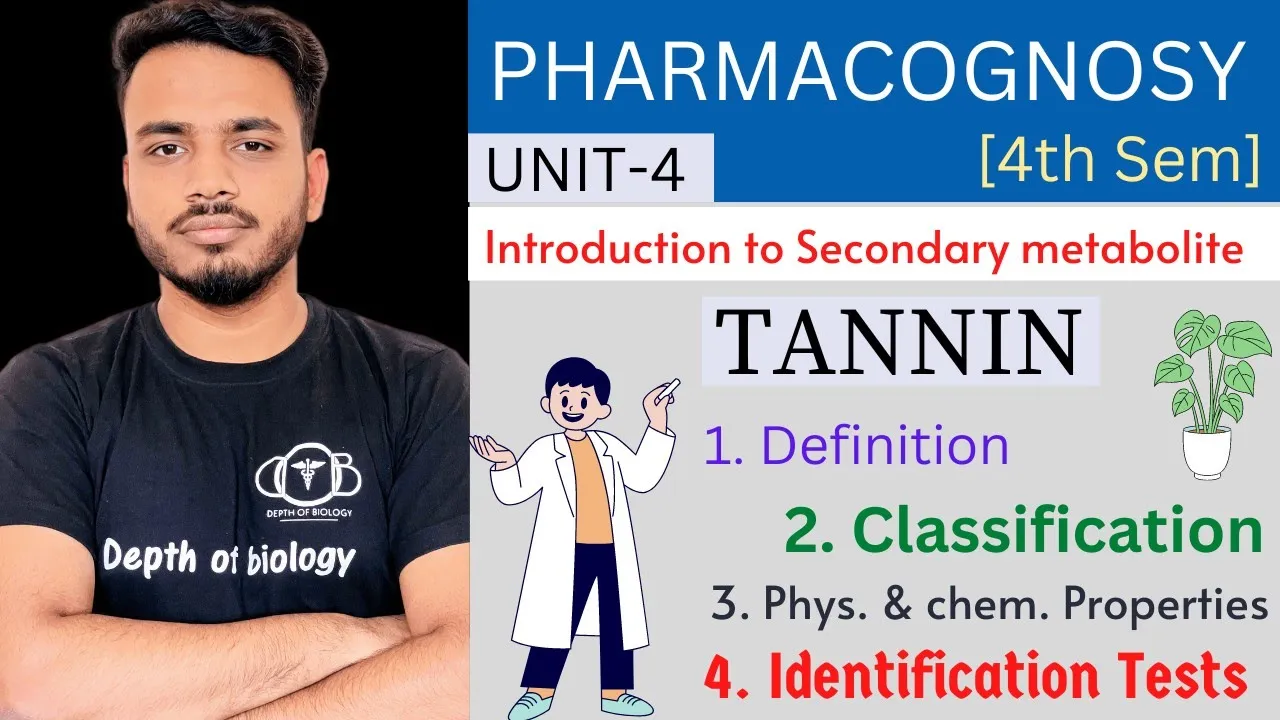 Tannin || Definition || classification | properties | identification test | Secondary metabolite
