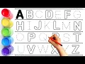 Download Lagu Alphabet, ABC song, ABCD, A to Z, Kids rhymes, collection for writing along dotted lines for toddler
