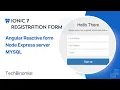 Ionic 7 Part 2 Angular Reactive form with validations data submission to express server - MYSQL