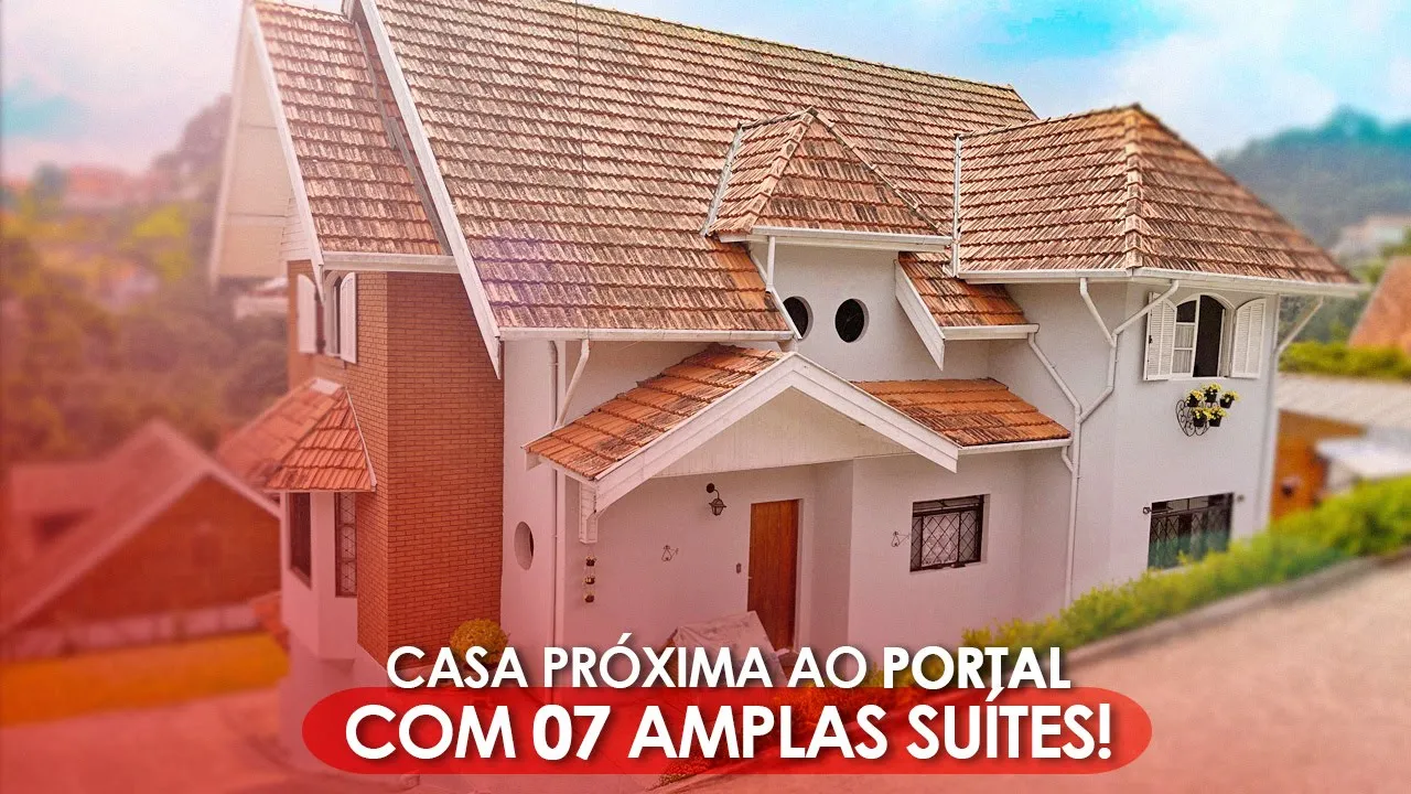 Video do Imóvel: Casa clássica dos anos 80, com 07 suítes, próxima ao Portal da cidade.
