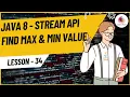 Stream API Reduce Find Max And Min Number Using Streams Java 8 Features