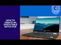 How to create an executable batch file on windows