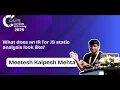 What does an IR for JS static analysis look like Meetesh Kalpesh Mehta IICT 25