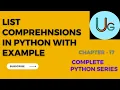 List comprehensions with examples Single Liner Programming in Python with Example Less line code