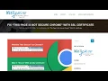 How To Fix Not Secure Message In Chrome Https SSL Certificate