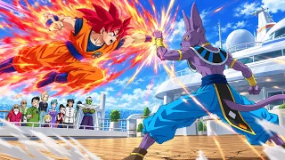 Dragon ball Beerus capitulo 4 | Goku SSJ Dios se enfrentara versus Bills