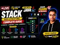 LIVE Stack Data Structure in Java Push Pop Peek Explained DSA with Java
