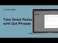 How to Take Quick Notes with Dot Phrases in Vagaro
