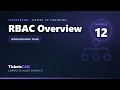 RBAC Overview Permissions Roles Grants TicketsCAD Training Module 12