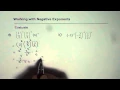 12 Evaluate Negative Exponents