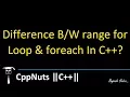 Difference range for Loop foreach In C