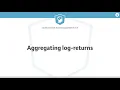 R Tutorial Aggregating log-returns