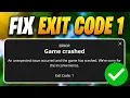 How To Fix Minecraft Exit Code 1 2026