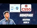 CS50 PSet 8 - Homepage Walkthrough Step by Step for Beginners