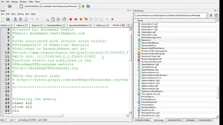 Numerical Analysis - Open Methods 03 Newton-Raphson Example and Program Octave Matlab Freemat