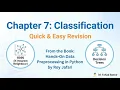 Chapter 7 Classification - Book Hands On Data Preprocessing in Python Quick Easy Revision